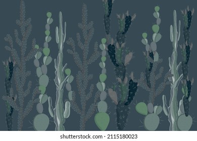Papel mural. Fondo de escritorio sobre el tema de las plantas de cactus.