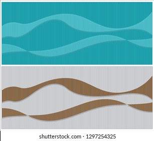 Wall pattern, Wave pattern, Wall mural