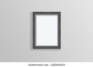 wall photo frame vector art