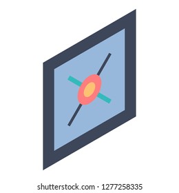Wall picture icon. Isometric of wall picture vector icon for web design isolated on white background