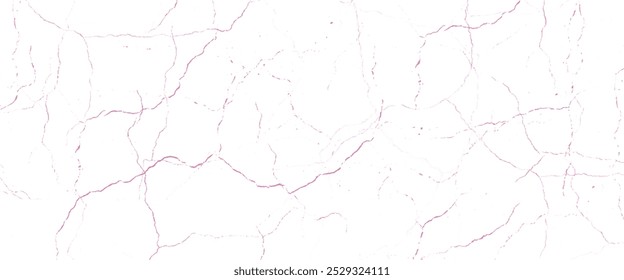 Wall pink cracks isolated on background and web design