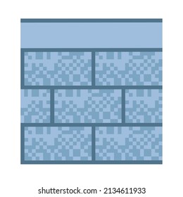 icono de estilo de arte de píxeles de pared
