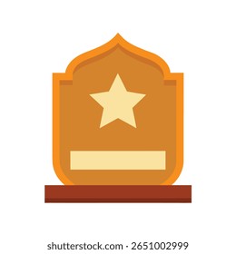 Placa de parede com design Star Inlay
