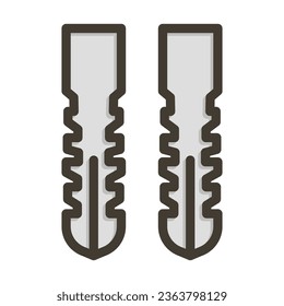Wall Plug Vector Thick Line Filled Colors Icon For Personal And Commercial Use.
