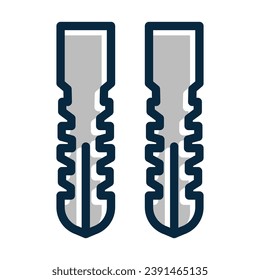 Wall Plug Vector Thick Line Filled Colors Icon For Personal And Commercial Use.
