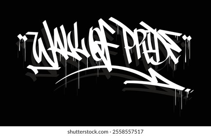 WALL OF PRIDE graffiti tag style design
