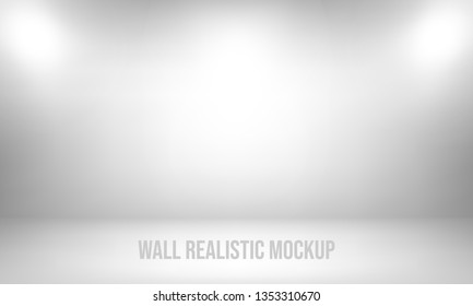 Wall realistic mockup