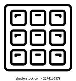 Wall remodel icon outline vector. Repair design. Home repair