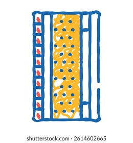 wall repair doodle icon sketch vector. wall repair sign. isolated symbol illustration