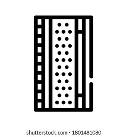 wall repair line icon vector. wall repair sign. isolated contour symbol black illustration