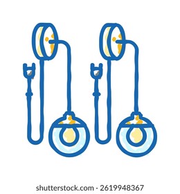 wall sconces bedroom interior doodle icon sketch vector. wall sconces bedroom interior sign. isolated symbol illustration