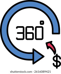 Wall Security Line Vector Icon Design