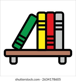 Wall Shelf Icon Element For Design
