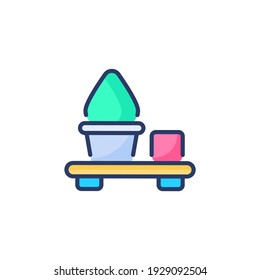 Wall Shelf icon in vector. Logotype