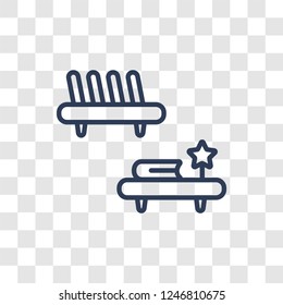 Wall Shelves icon. Trendy linear Wall Shelves logo concept on transparent background from Furniture and Household collection