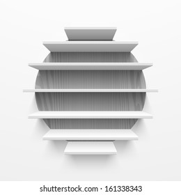 Wall shelves. Vector.
