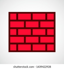 Wall. Simple Vector Color Icon