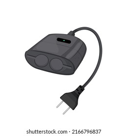 Wandstecker-Cartoon. Wandstecker-Schild. einzelne Vektorgrafik-Vektorgrafik