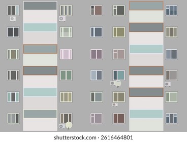 Wall of a Soviet postmodernist building