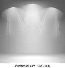Wall with spotlight