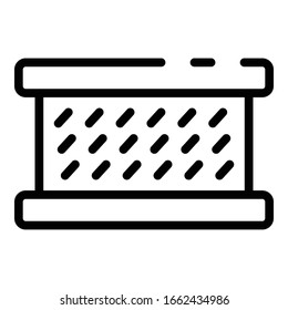 Wall stone brick icon. Outline wall stone brick vector icon for web design isolated on white background