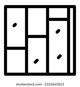 Wall stone icon outline vector. House cement. Drywall plaster