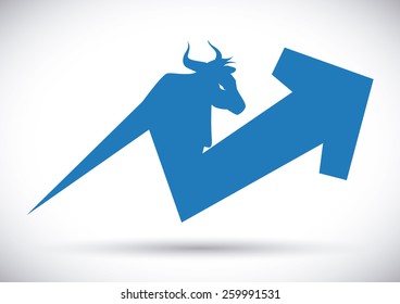 Wall street design over white background, vector illustration.