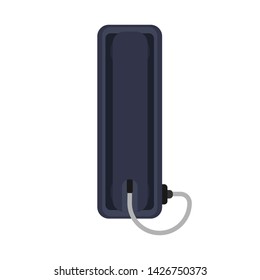 Wall telephone vector communication icon. Office phone business design. Equipment cartoon home interior technology