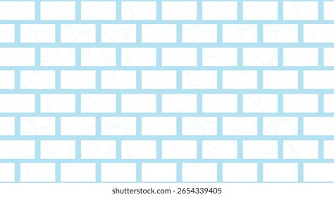 Azulejo de cerámica para el fondo de la arquitectura, color pastel azul claro del cuarto de baño del piso de azulejos, Vector