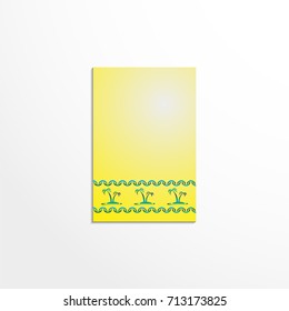 Wall tiles with decorative pattern. Vector illustration.