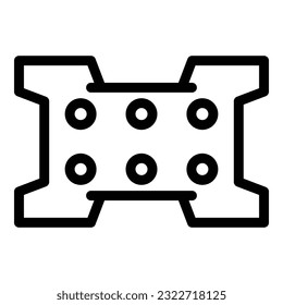 Wall tv control icon outline vector. Vesa mount. Bracket display
