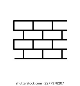 Icono de vector de pared, símbolo de construcción. ilustración vectorial plana para sitio web o aplicación móvil.eps