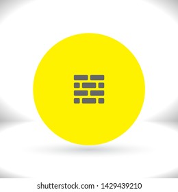Wall Vector icon . Lorem Ipsum Illustration design