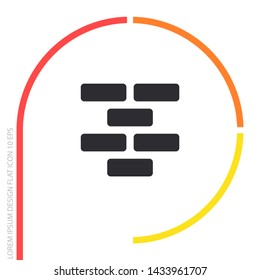 Wall Vector icon . Lorem Ipsum Illustration design