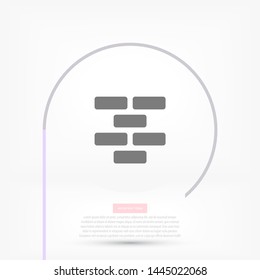 Wall Vector icon . Lorem Ipsum Illustration design