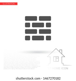 Wall Vector icon . Lorem Ipsum Illustration design