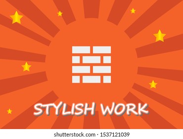 Wall Vector icon . Lorem Ipsum Illustration design