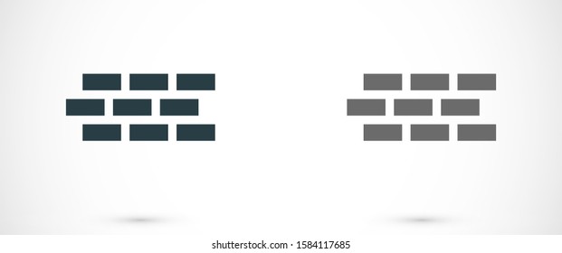 Wall Vector icon . Lorem Ipsum Illustration design Wall Vector icon in trendy flat style isolated on grey background. Wall Vector icon brick symbol for your web Wall Vector icon site design,