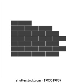 wall vector icon on white background. EPS10.