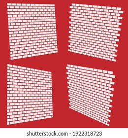 Ilustración vectorial de pared. Ilustración de bloques, barricadas, conceptos de obstáculos