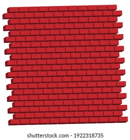 Ilustración vectorial de pared. Ilustración de bloques, barricadas, conceptos de obstáculos