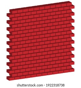 Ilustración vectorial de pared. Ilustración de bloques, barricadas, conceptos de obstáculos