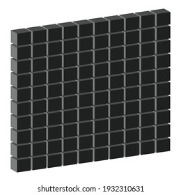 Wall vector illustration. Illustration for block, barricade, obstacle concepts