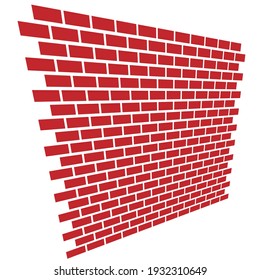 Ilustración vectorial de pared. Ilustración de bloques, barricadas, conceptos de obstáculos