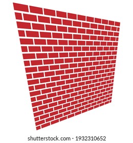 Wall vector illustration. Illustration for block, barricade, obstacle concepts