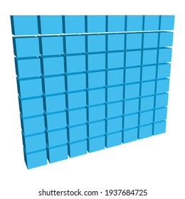 Wall-Vektorgrafik. Illustration für Block-, Barrikade-, Hinderniskonzepte