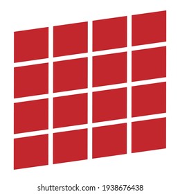 Wall vector illustration. Illustration for block, barricade, obstacle concepts