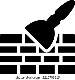 Wall-Vektorgrafik auf transparentem Hintergrund. Hochwertige Symbole. Glyphen Vektorsymbole für Konzept und Grafikdesign. 


