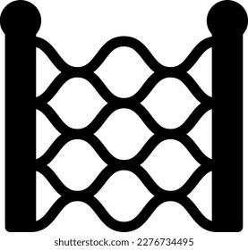 ilustración del vector de pared sobre un fondo transparente. Símbolos de calidad superior. Iconos vectoriales de glifos para diseño de conceptos y gráficos. 
