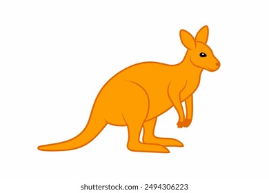 A Wallaby animal vector illustration